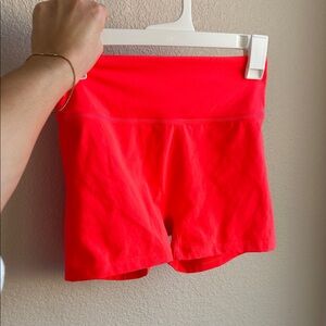 Tydal Chili red workout shorts